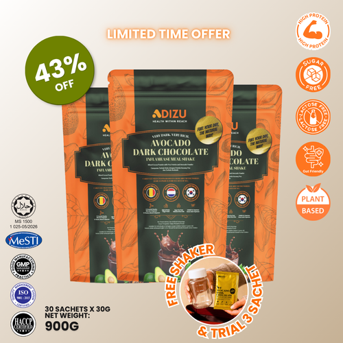 CORE Pack - Avocado Dark Chocolate InflamEase Meal Shake [3 Packs]